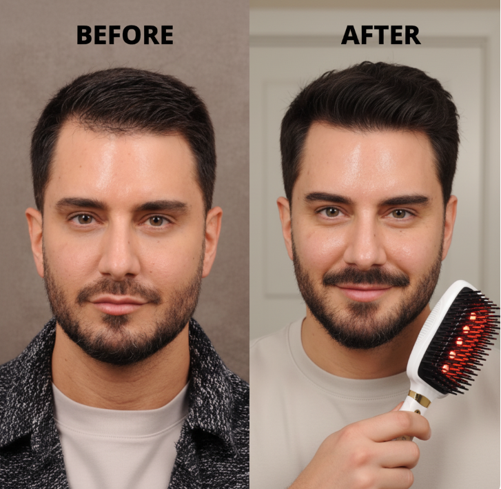 Hartwell Meridian Restorer™ – Red Light Therapy Hair Brush